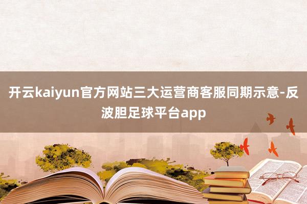 开云kaiyun官方网站三大运营商客服同期示意-反波胆足球平台app