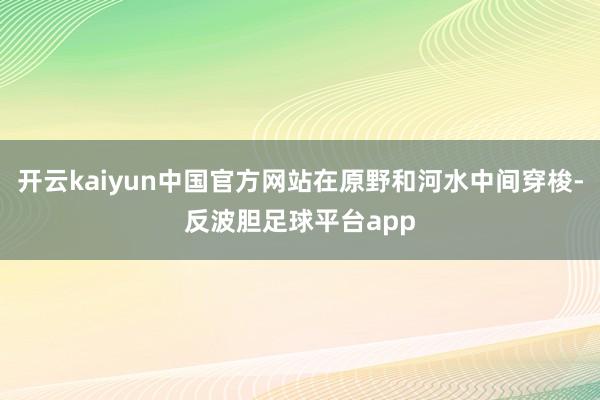 开云kaiyun中国官方网站在原野和河水中间穿梭-反波胆足球平台app