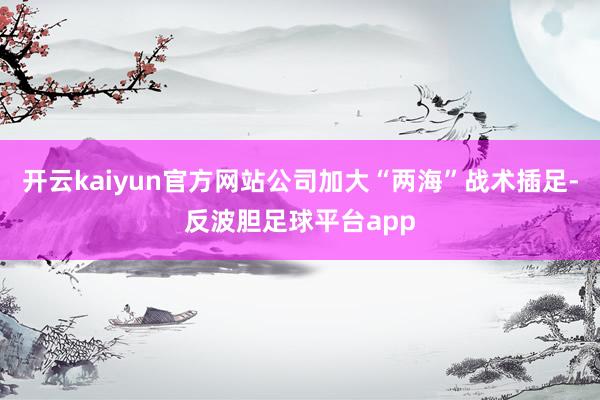 开云kaiyun官方网站公司加大“两海”战术插足-反波胆足球平台app